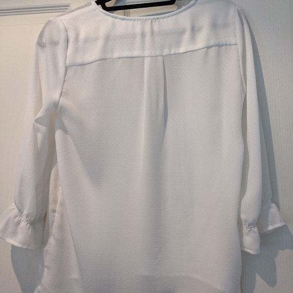 Dynamite Long Sleeve Blouse with Buttons - Picture 2 of 3